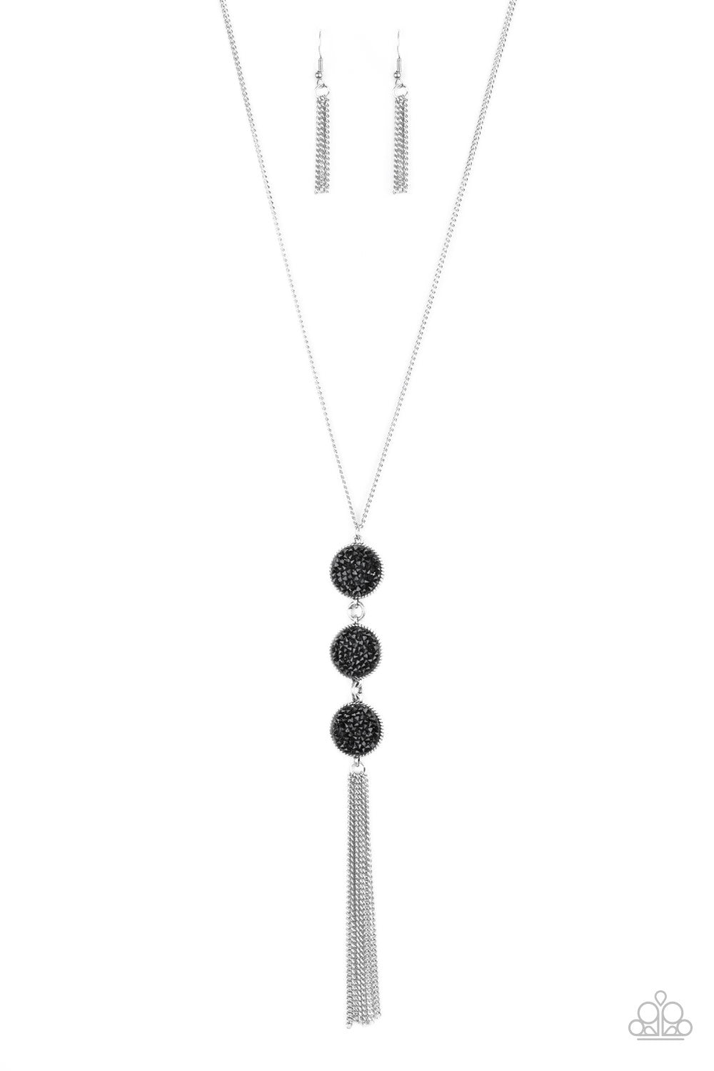 Paparazzi Triple Shimmer - Black Necklace