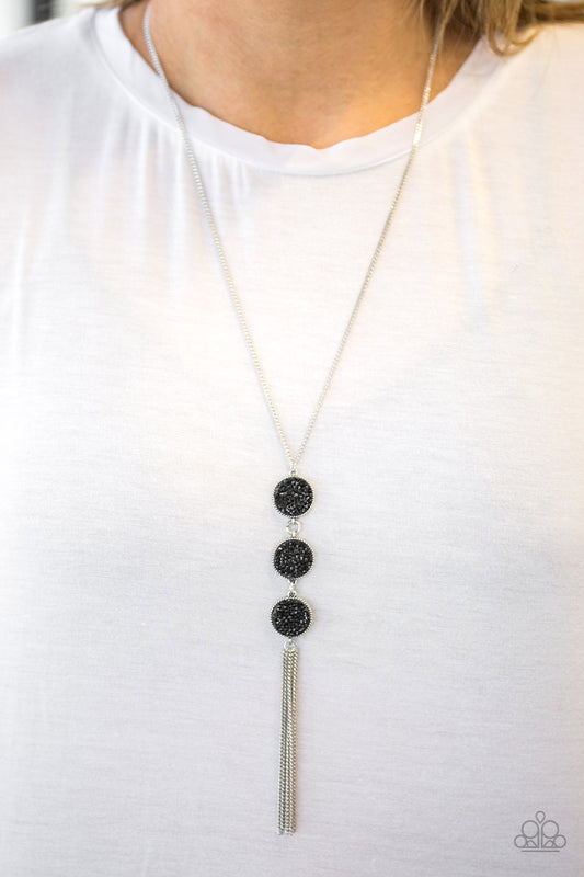 Paparazzi Triple Shimmer - Black Necklace