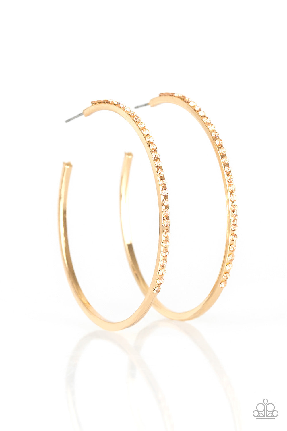 Paparazzi Trending Twinkle - Gold Hoop Earrings