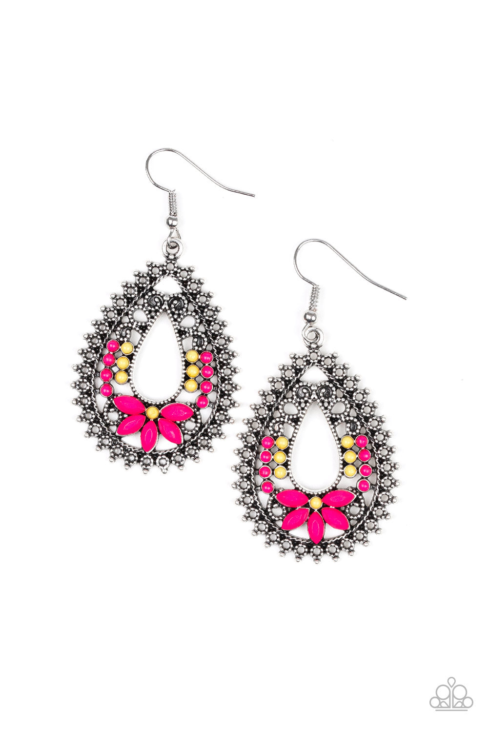 Paparazzi Atta-GALA - Pink Earrings