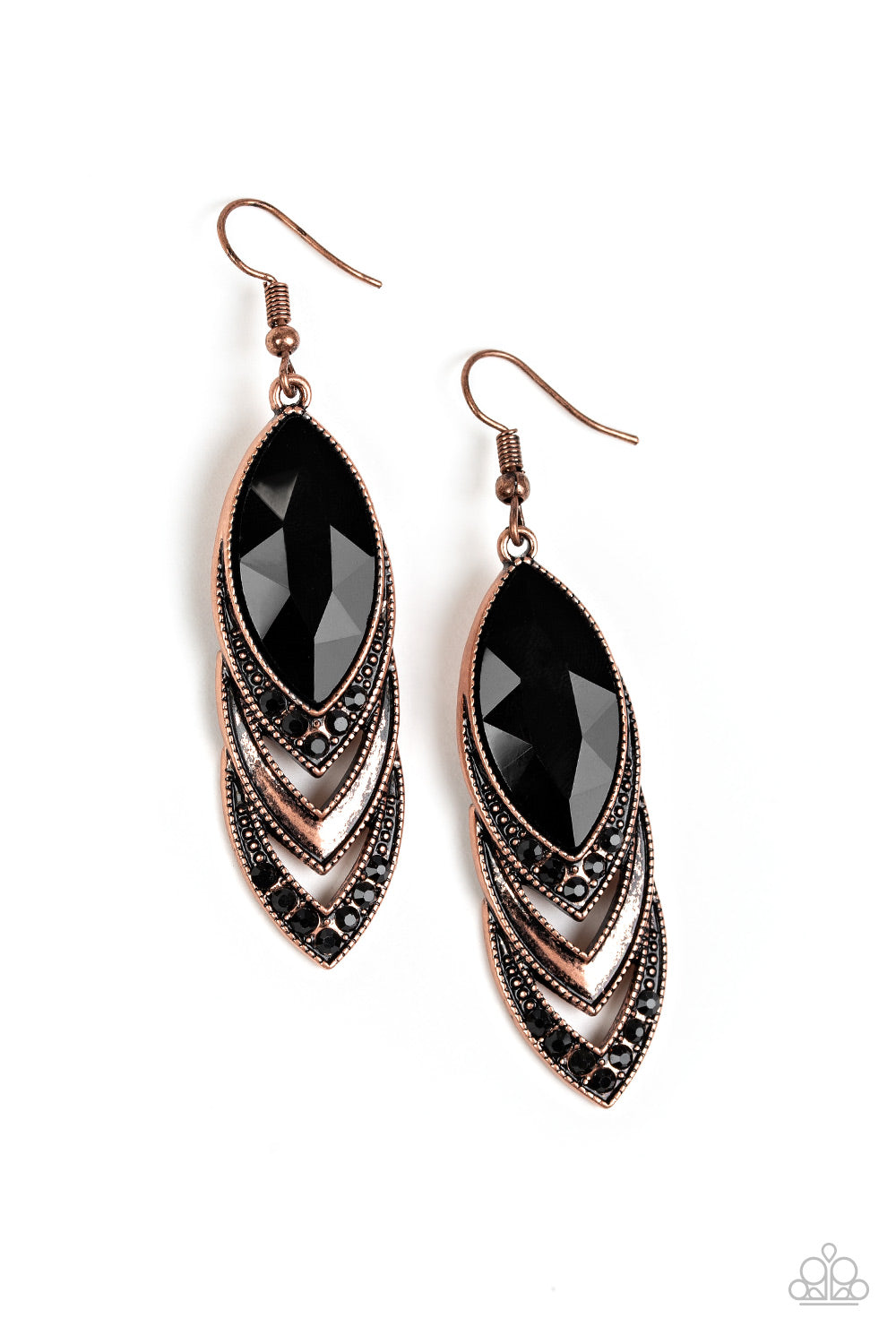 High-End Highness - Copper Earrings