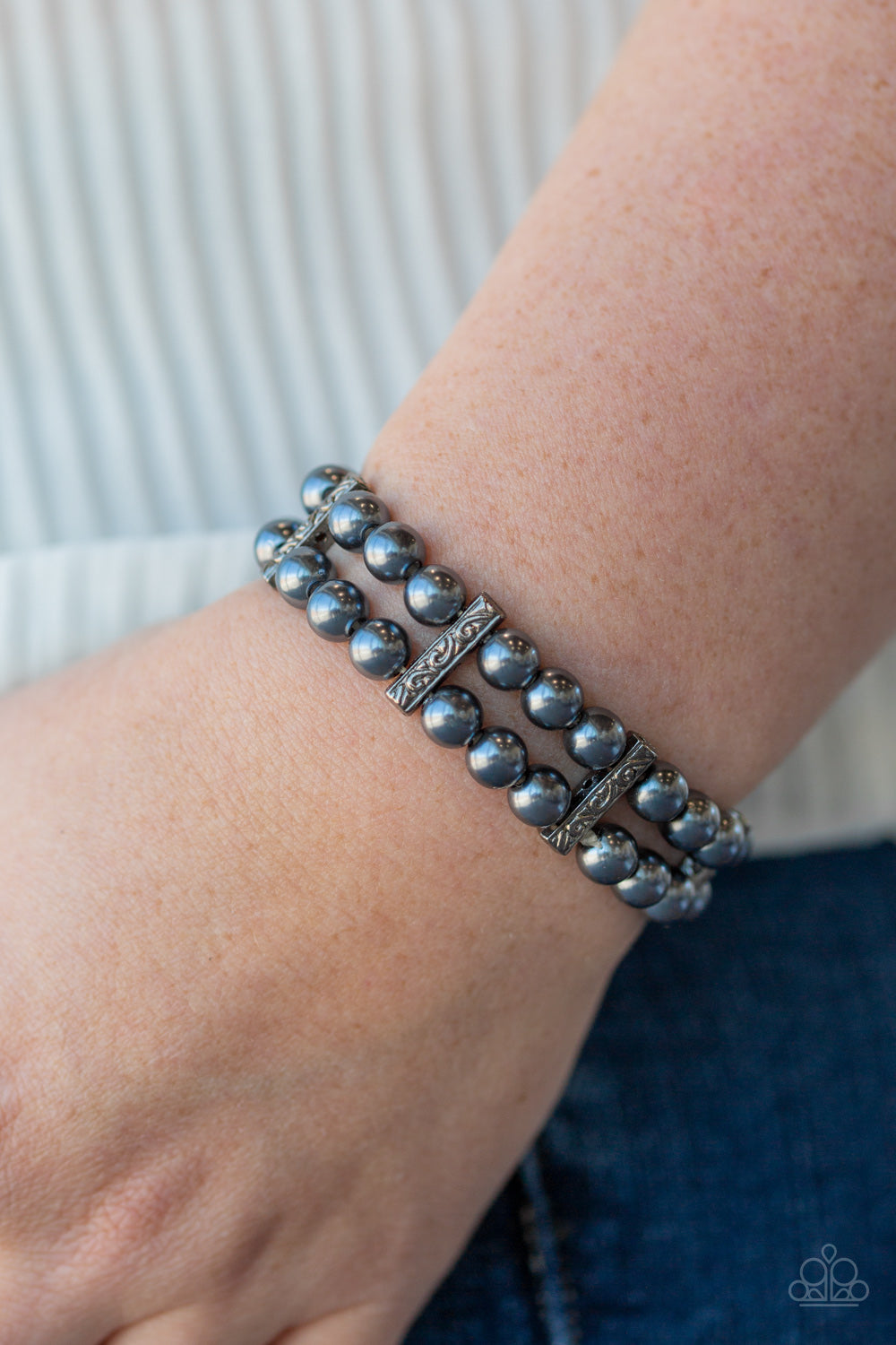 Paparazzi Modern Day Mariner - Black Bracelet