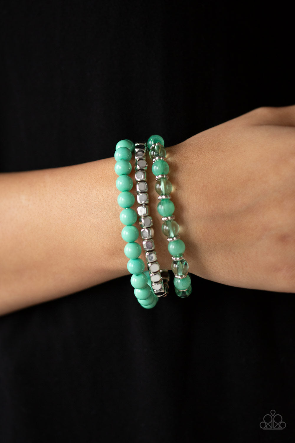 Paparazzi Globetrotter Glam - Green Bracelet