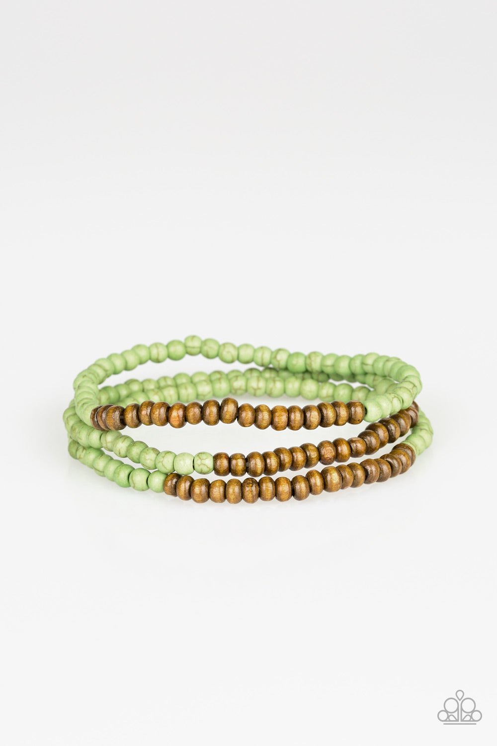 Paparazzi Woodland Wanderer - Green Bracelet