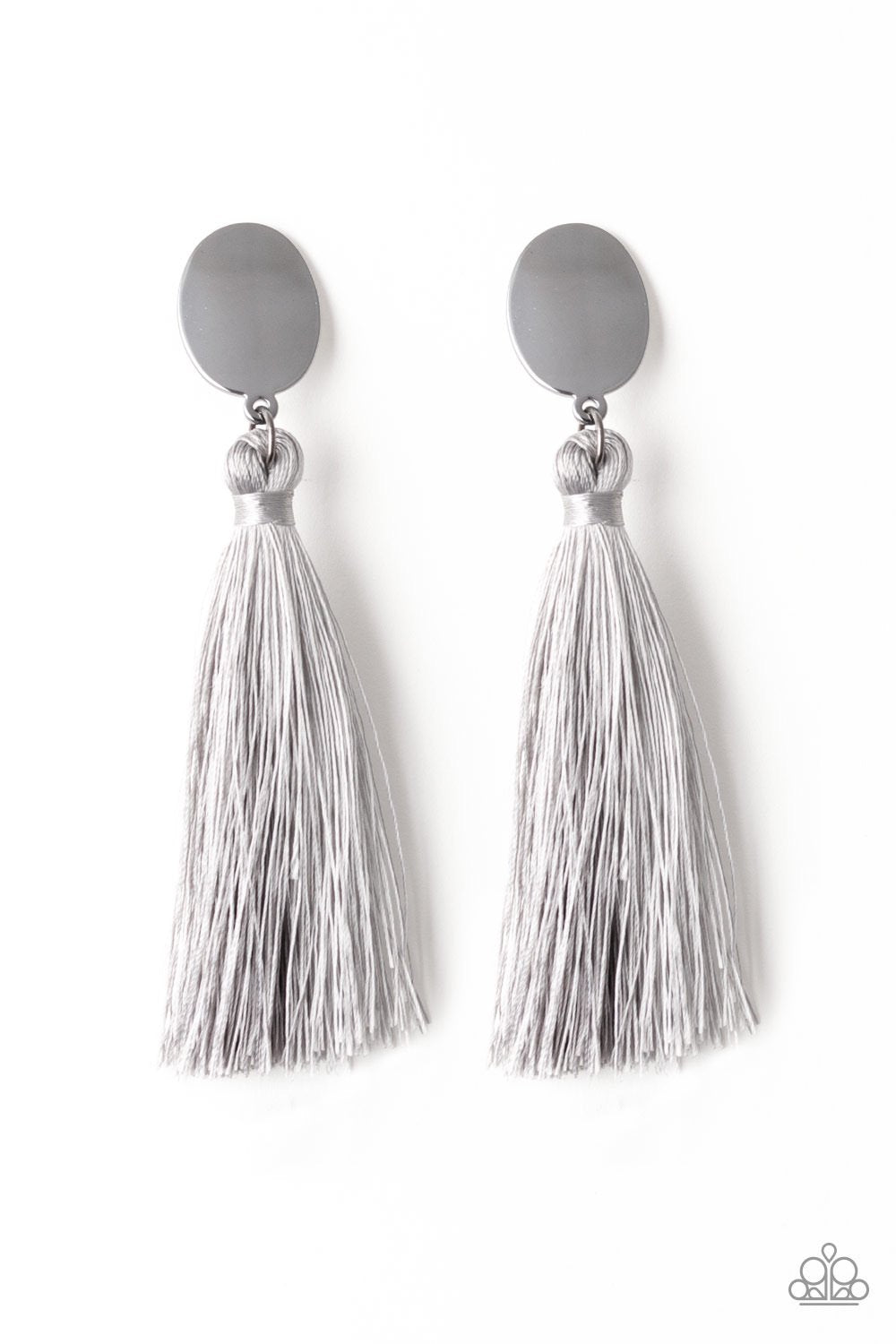 Paparazzi Va Va Plume - Silver Earrings