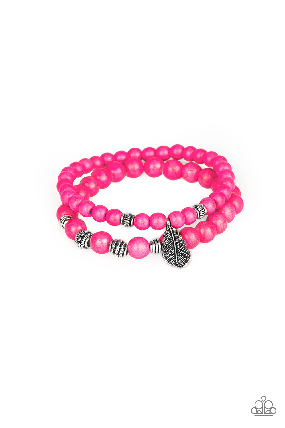 Paparazzi Desert Dove - Pink Bracelet