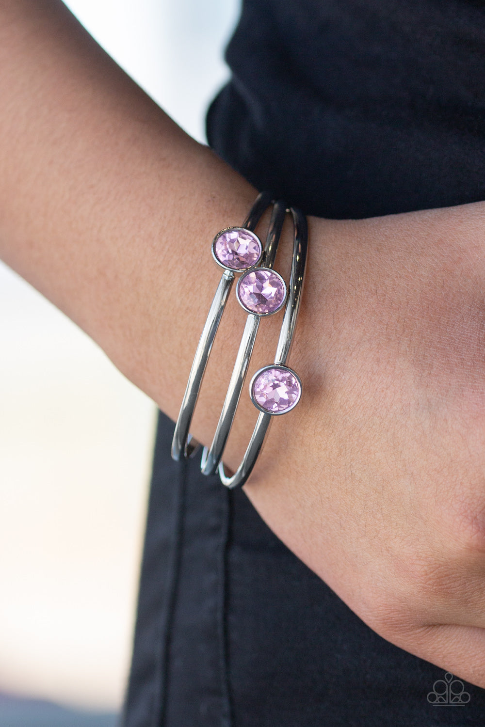 Paparazzi Be All You Can BEDAZZLE - Pink Bracelet