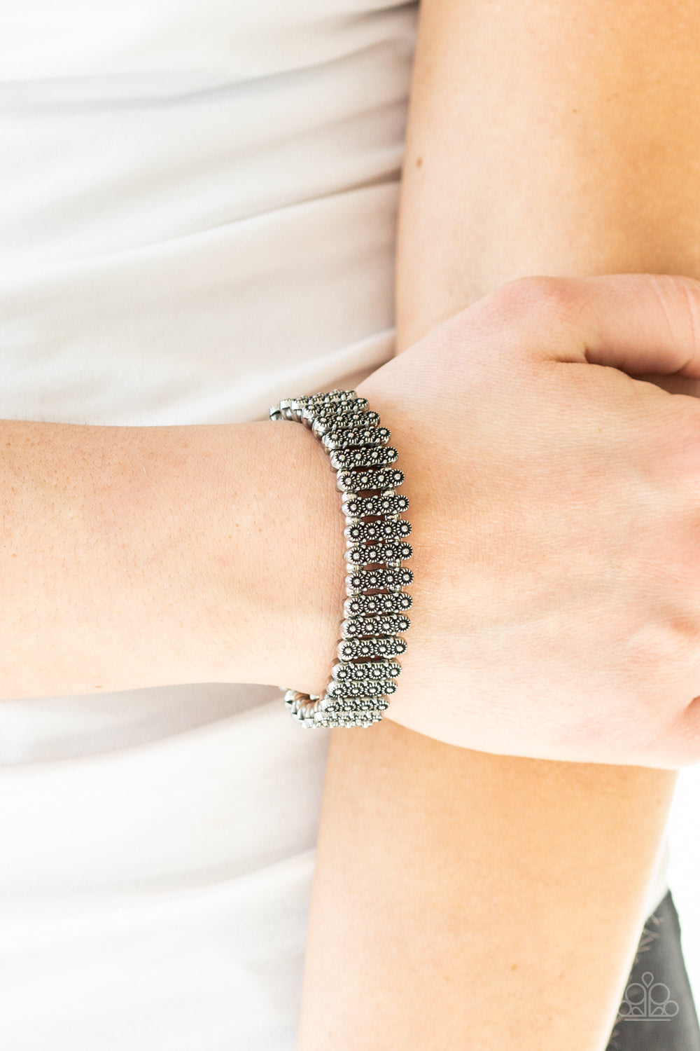 Paparazzi Rise With The Sun - Silver Bracelet