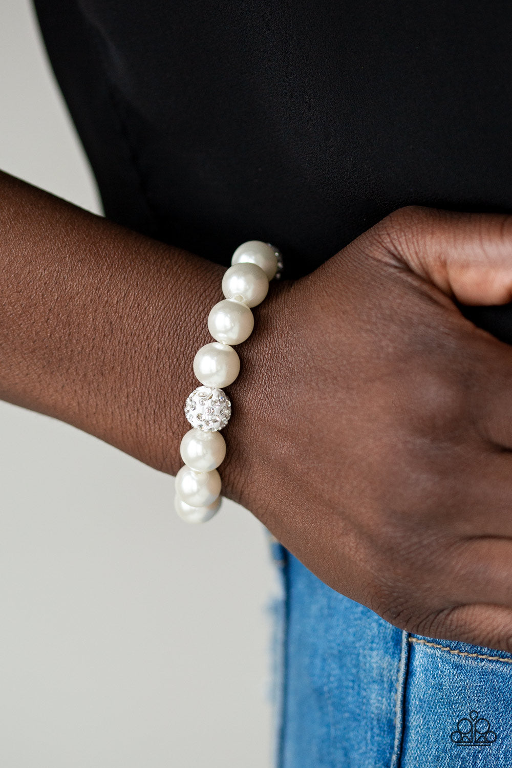Paparazzi Cake Walk - White Bracelet