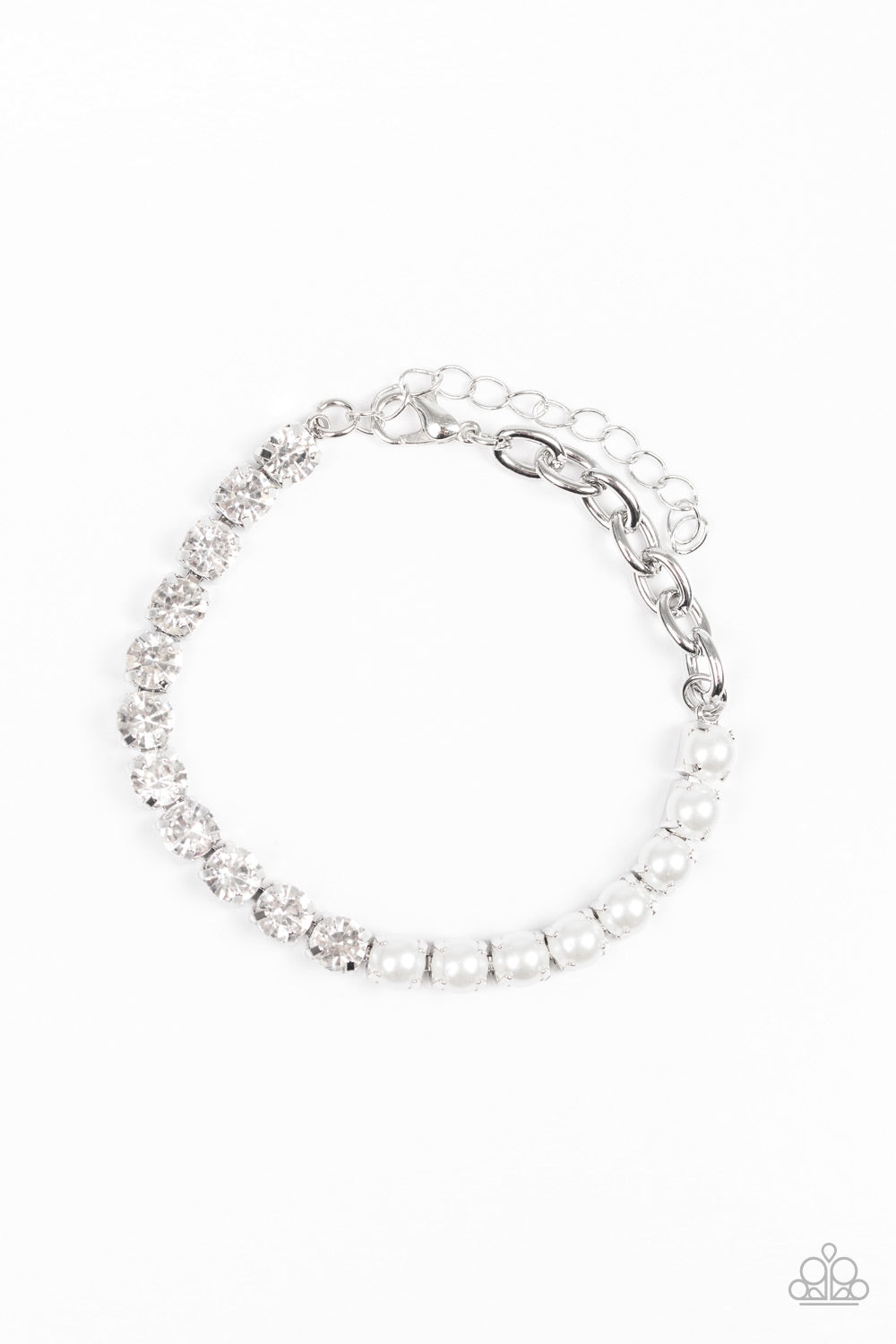 Paparazzi Out Like A SOCIALITE - White Bracelet
