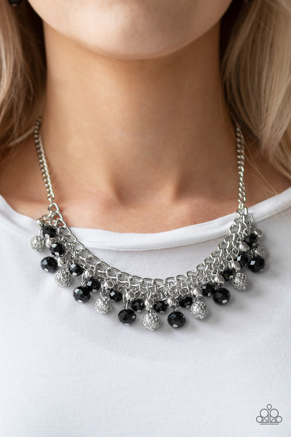 Paparazzi Party Spree - Black Necklace