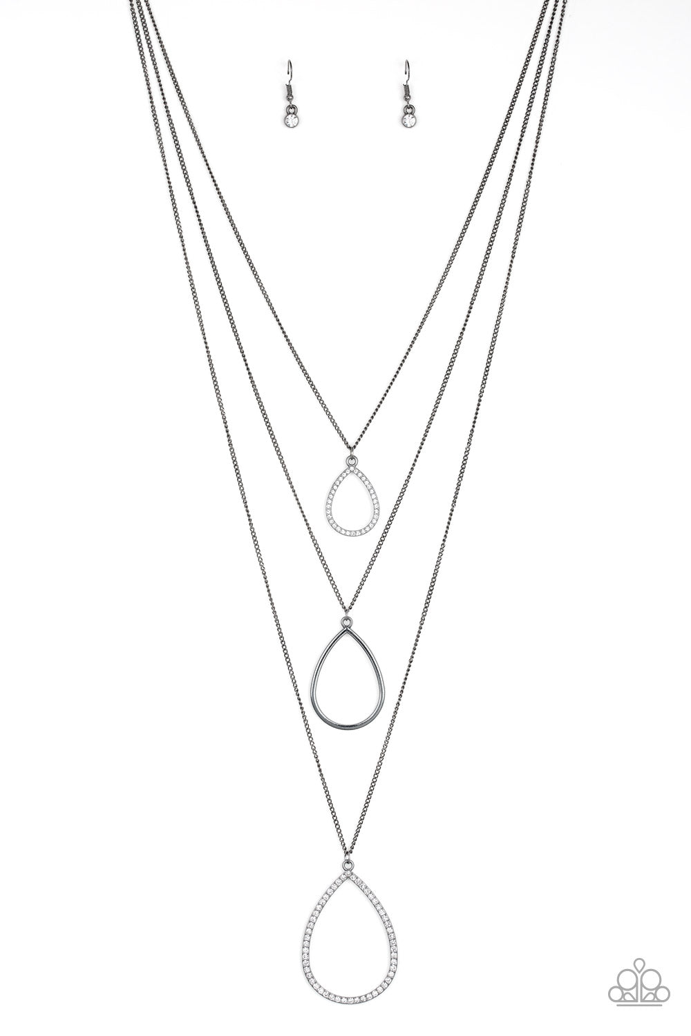 Make The World Sparkle - Black Necklace