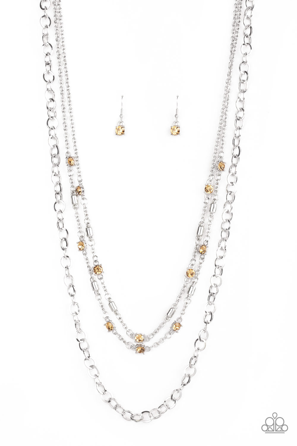 Metro Mixer - Brown Necklace