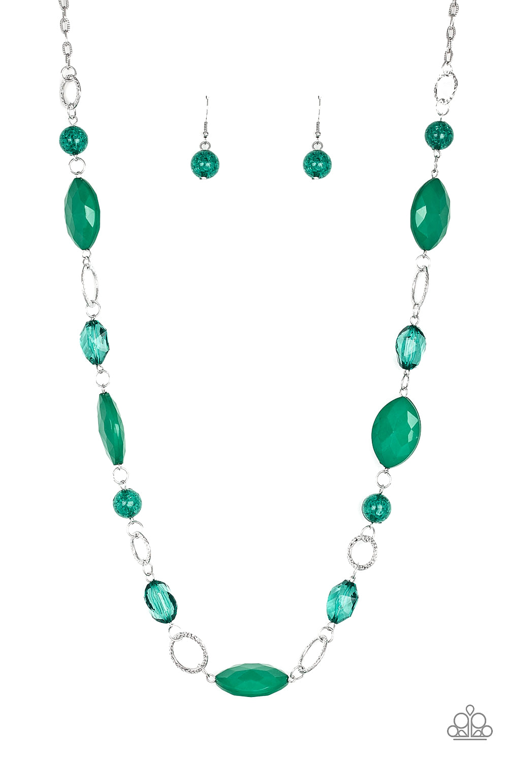 Paparazzi Shimmer Simmer - Green Necklace