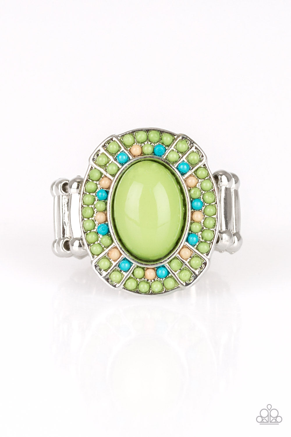 Colorfully Rustic - Green Ring