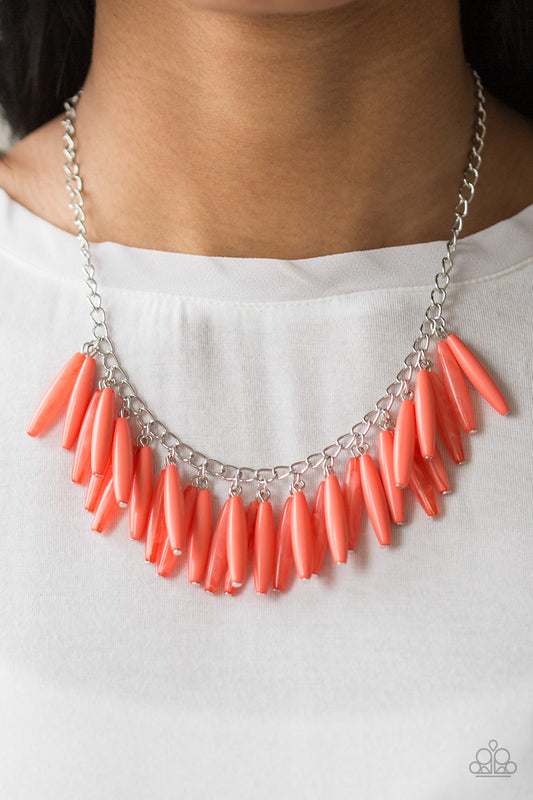 Paparazzi Full Of Flavor - Orange Necklace