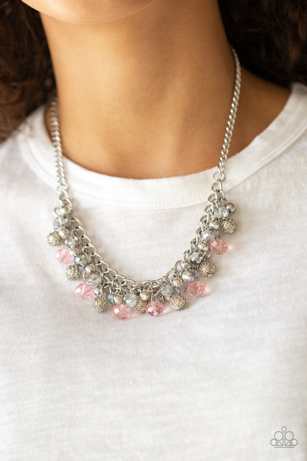 Paparazzi Party Spree - Pink Necklace