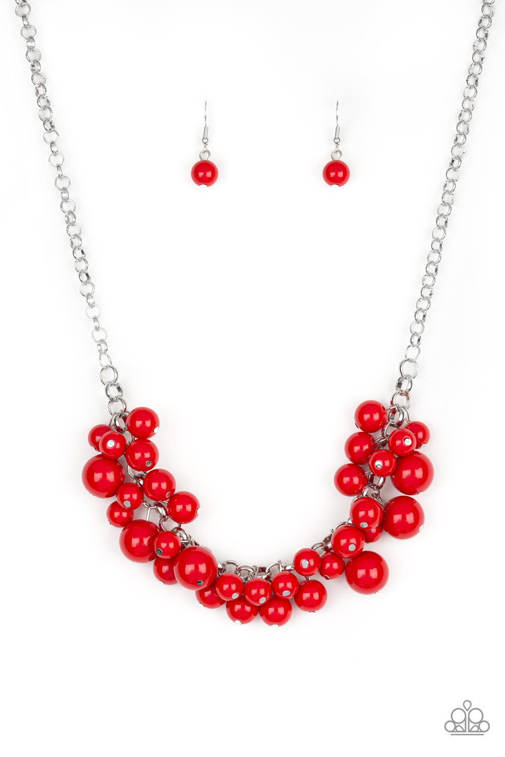 Paparazzi Walk This BROADWAY- Red Necklace