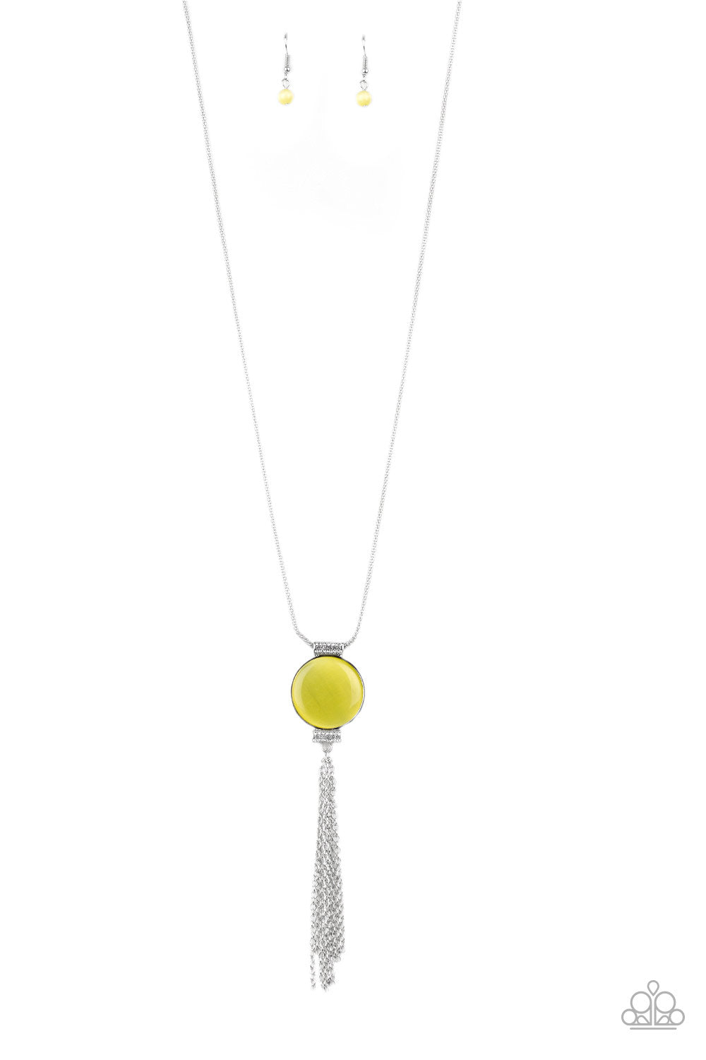 Paparazzi Happy As Can BEAM - Yellow Necklace
