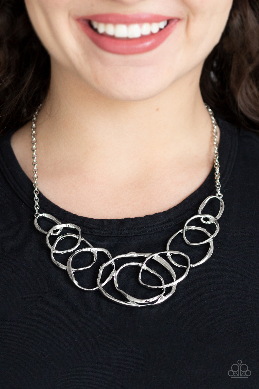 Paparazzi All Around Radiance - Silver Necklace