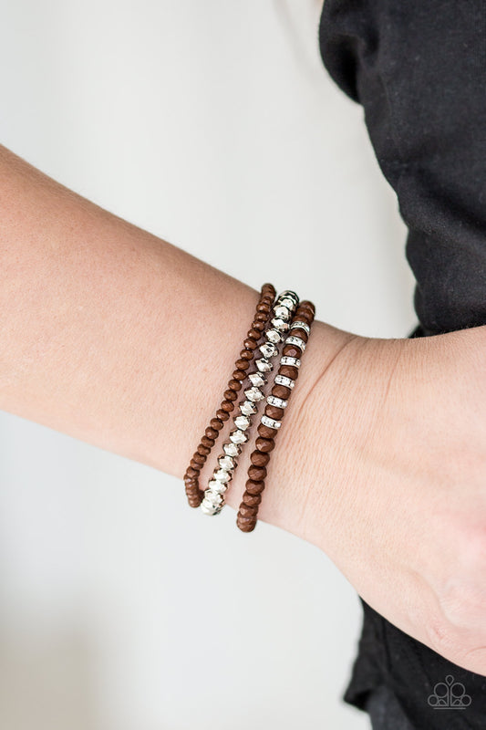 Paparazzi Ideal Idol - Brown Bracelet