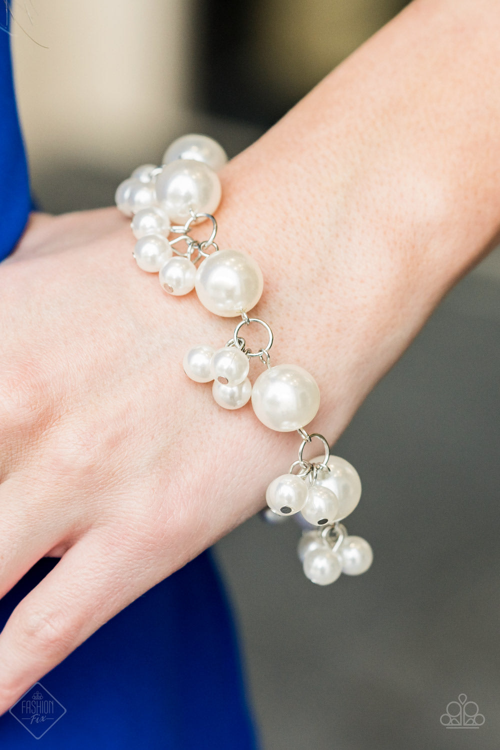 Paparazzi Broadway Ballroom - White Bracelet