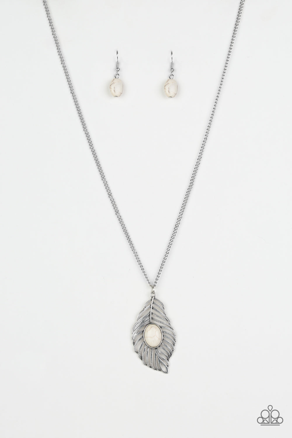 Paparazzi Flight Path - White Necklace
