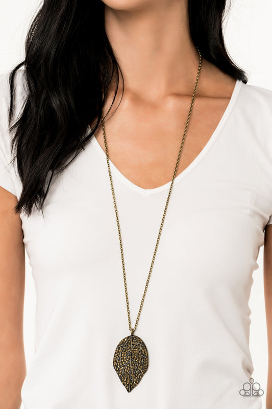 Paparazzi Natural Re-LEAF - Brass Necklace