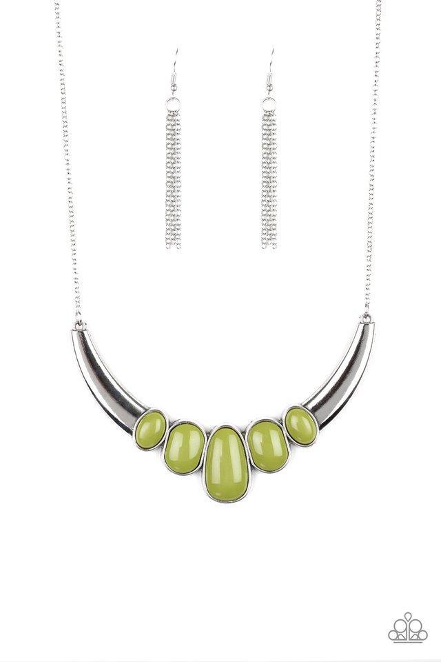 Paparazzi A BULL House - Green Necklace
