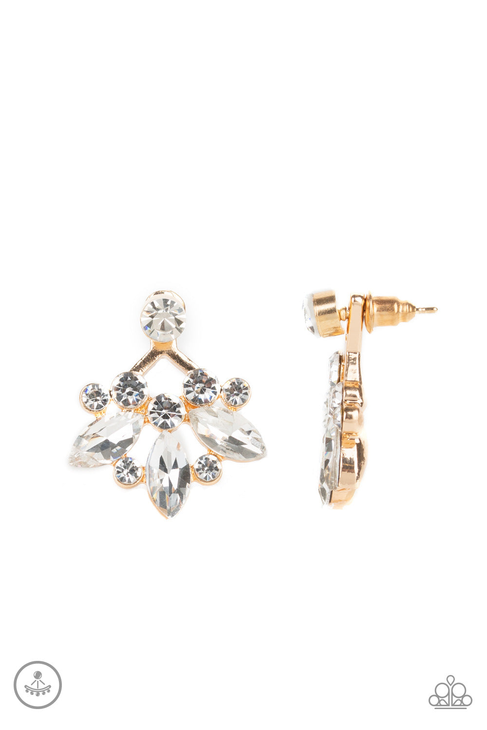 Crystal Constellations - Gold Post Earrings