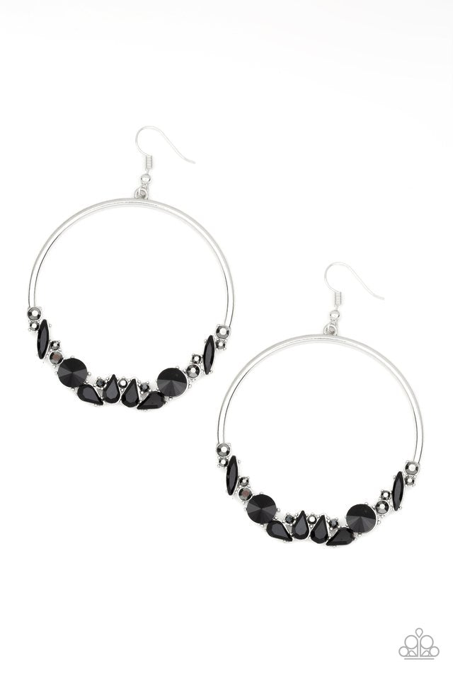 Paparazzi Business Casual - Black Earrings