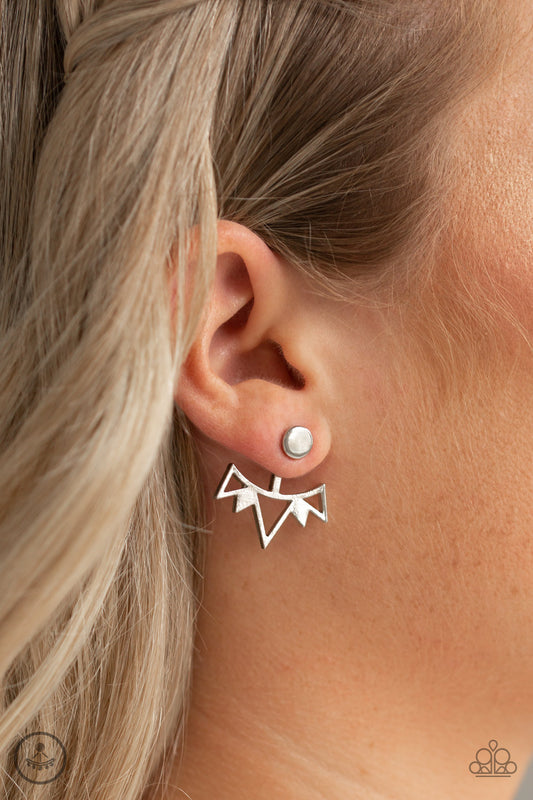 Like A Flash - Silver Earrings