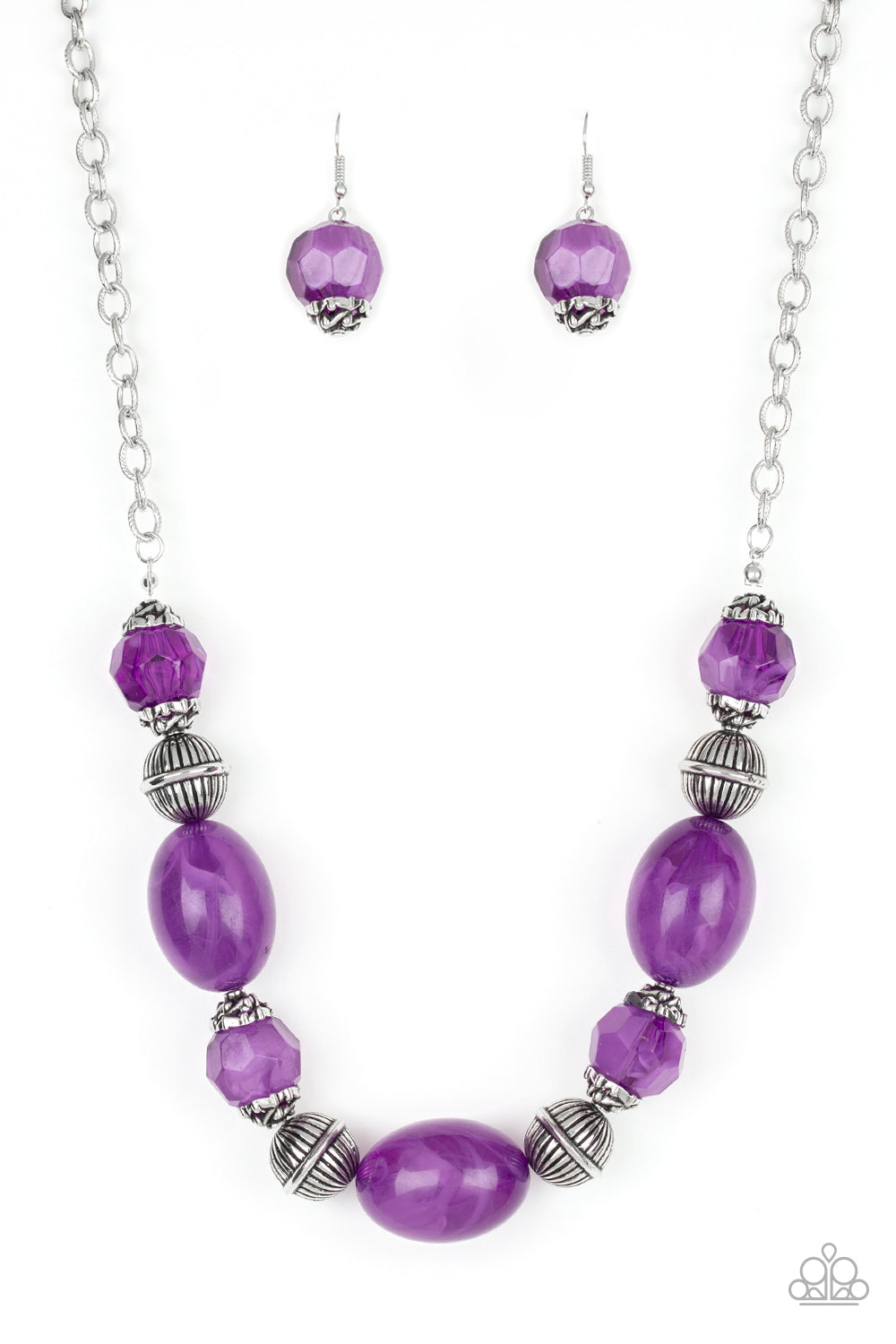Paparazzi Ice Melt - Purple Necklace