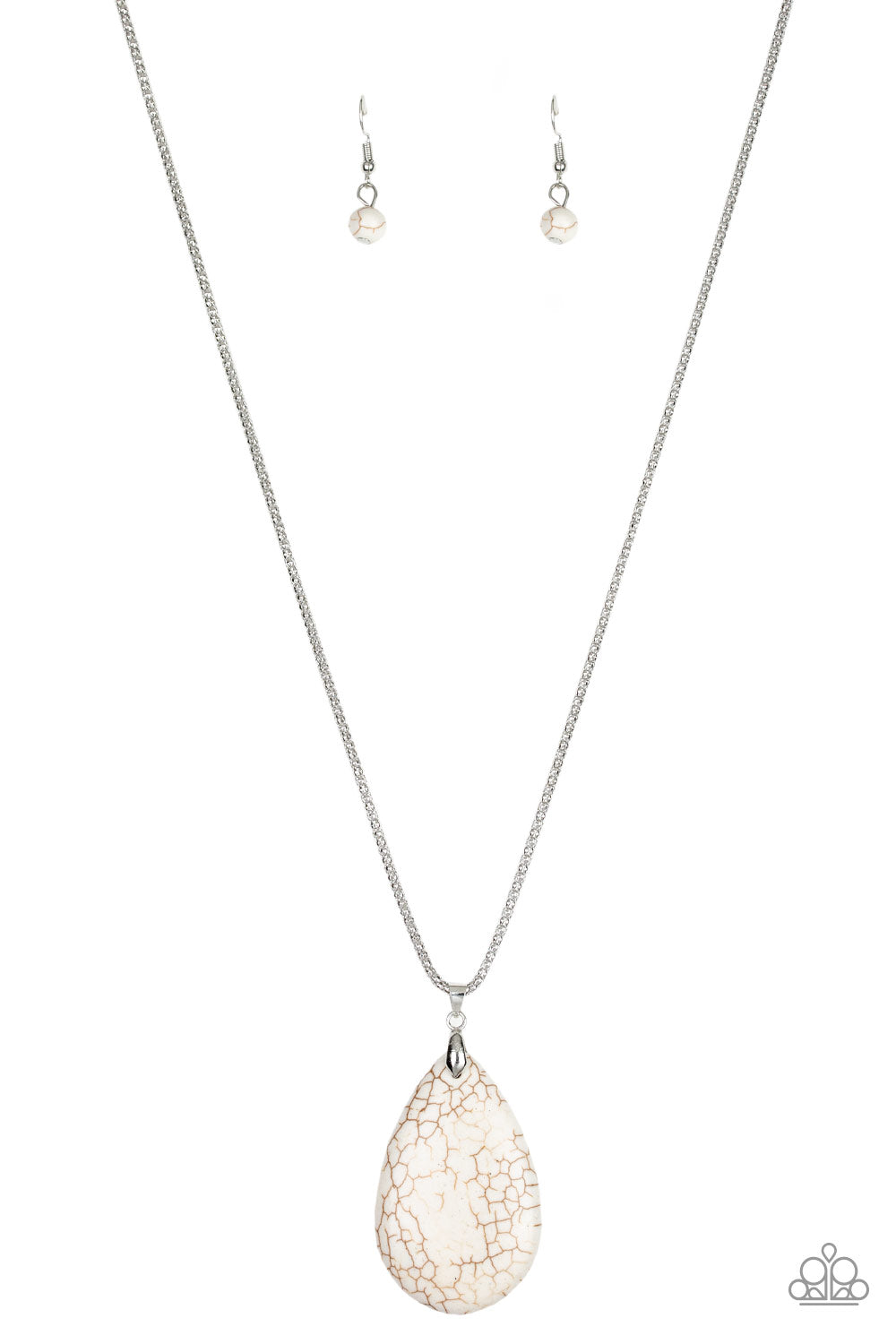Paparazzi Sedona Sandstone - White Necklace