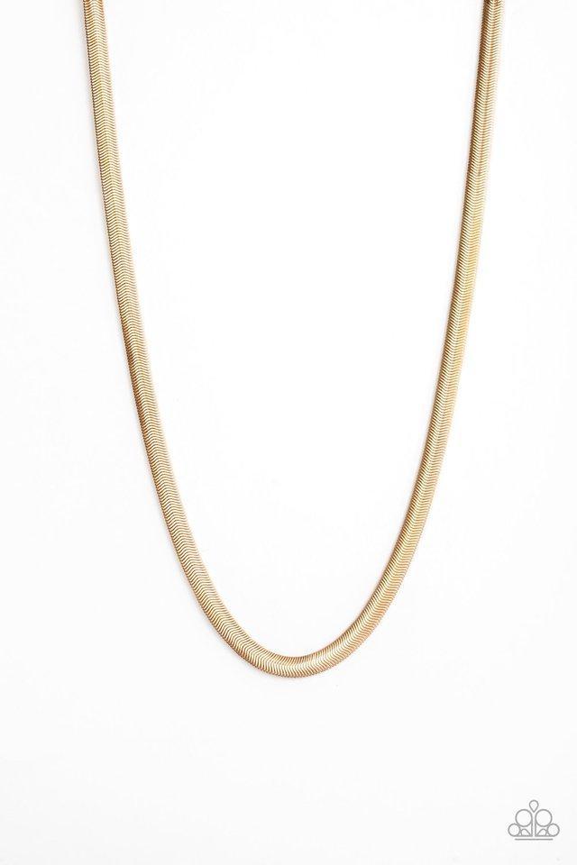 Paparazzi Kingpin - Gold Urban Necklace