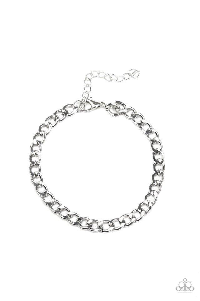 Paparazzi Halftime - Silver Bracelet