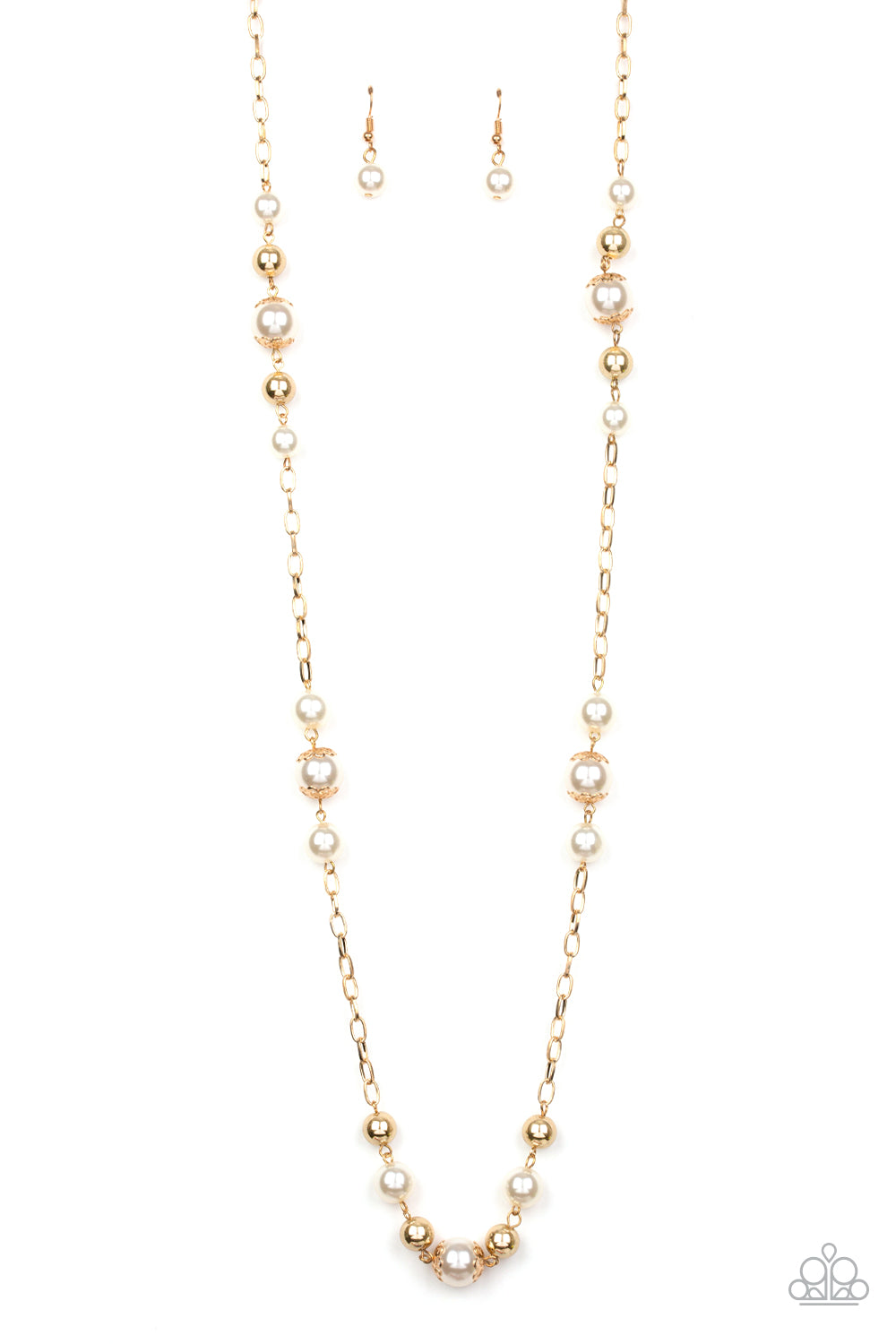 Paparazzi Wall Street Waltz - Gold Necklace