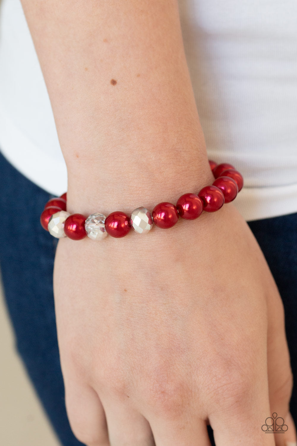 Paparazzi Really Resplendent - Red Bracelet