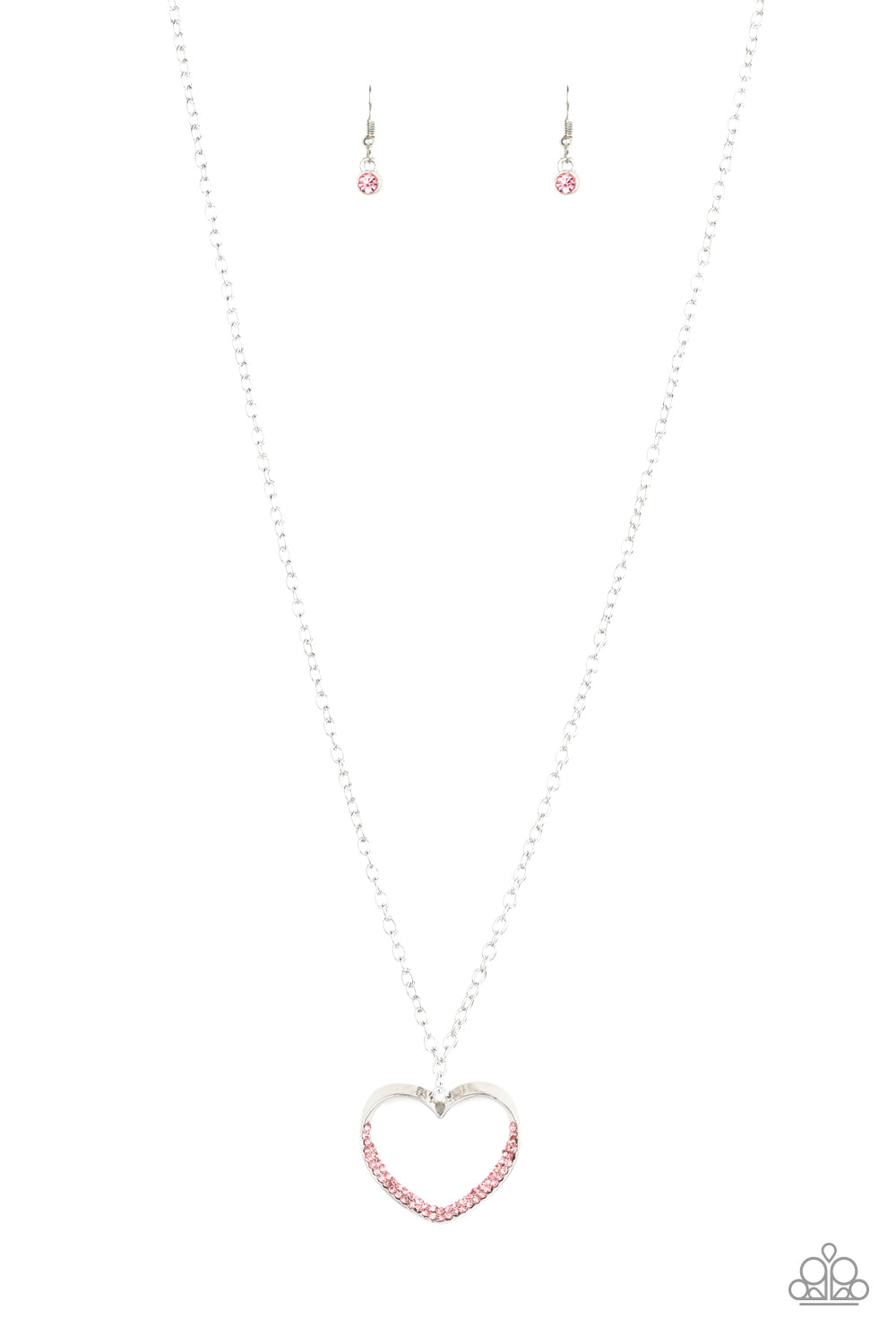 Paparazzi Bighearted - Pink Necklace