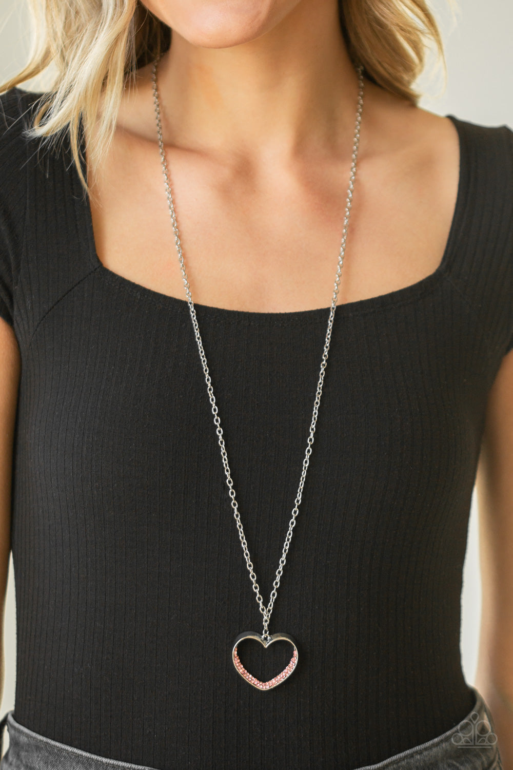 Paparazzi Bighearted - Pink Necklace