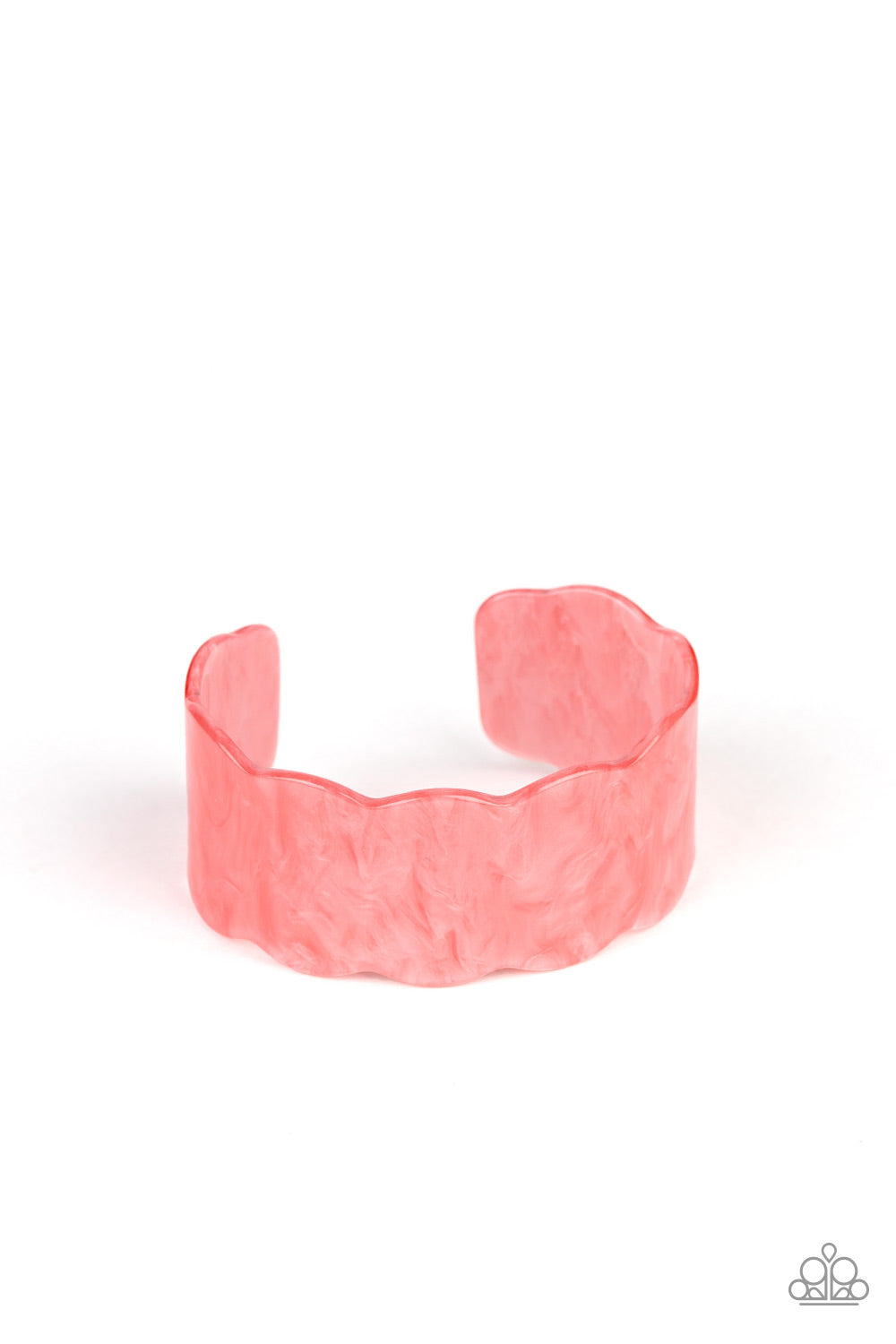 Paparazzi Retro Ruffle - Orange Bracelet