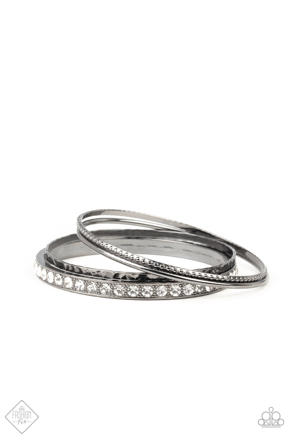 Paparazzi Fearless Shimmer - Black Bracelet