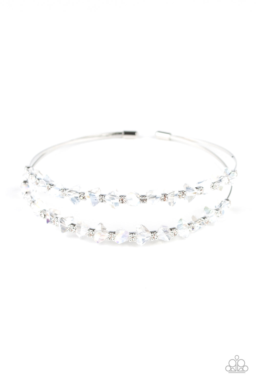 Prismatic Posh - White Bracelet