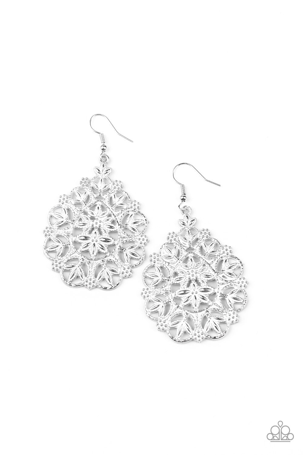 Floral Affair - White Earring