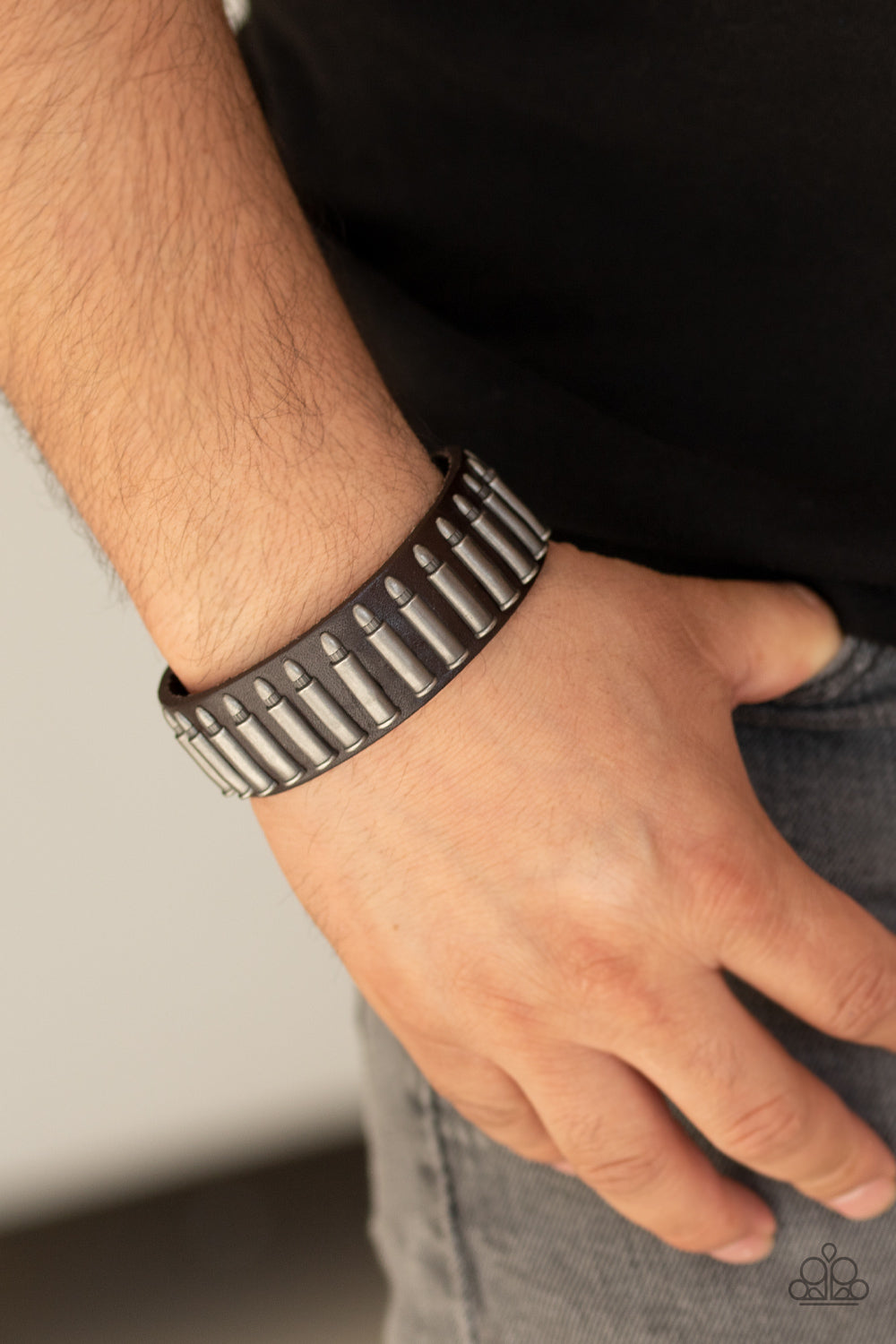 Paparazzi Armed and Dangerous - Brown Urban Bracelet