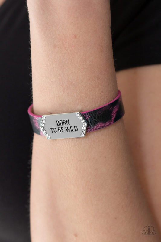 Paparazzi Born To Be Wild - Pink Urban Bracelet