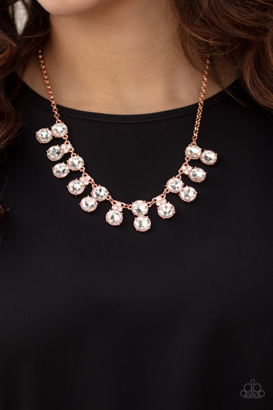 Paparazzi Top Dollar Twinkle - Copper Necklace