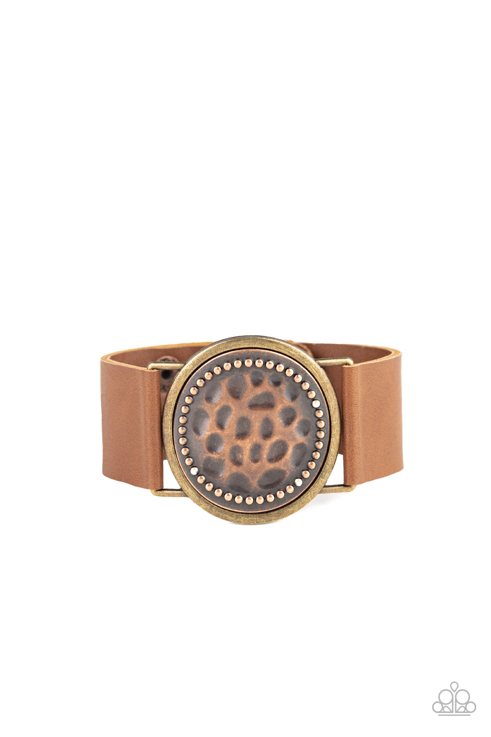 Paparazzi Hold On To Your Buckle - Copper Urban Bracelet
