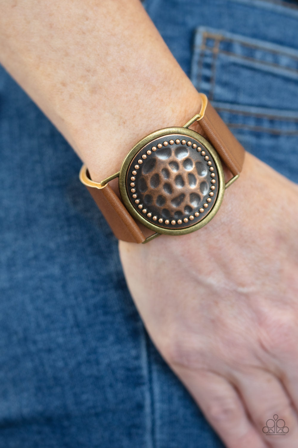Paparazzi Hold On To Your Buckle - Copper Urban Bracelet