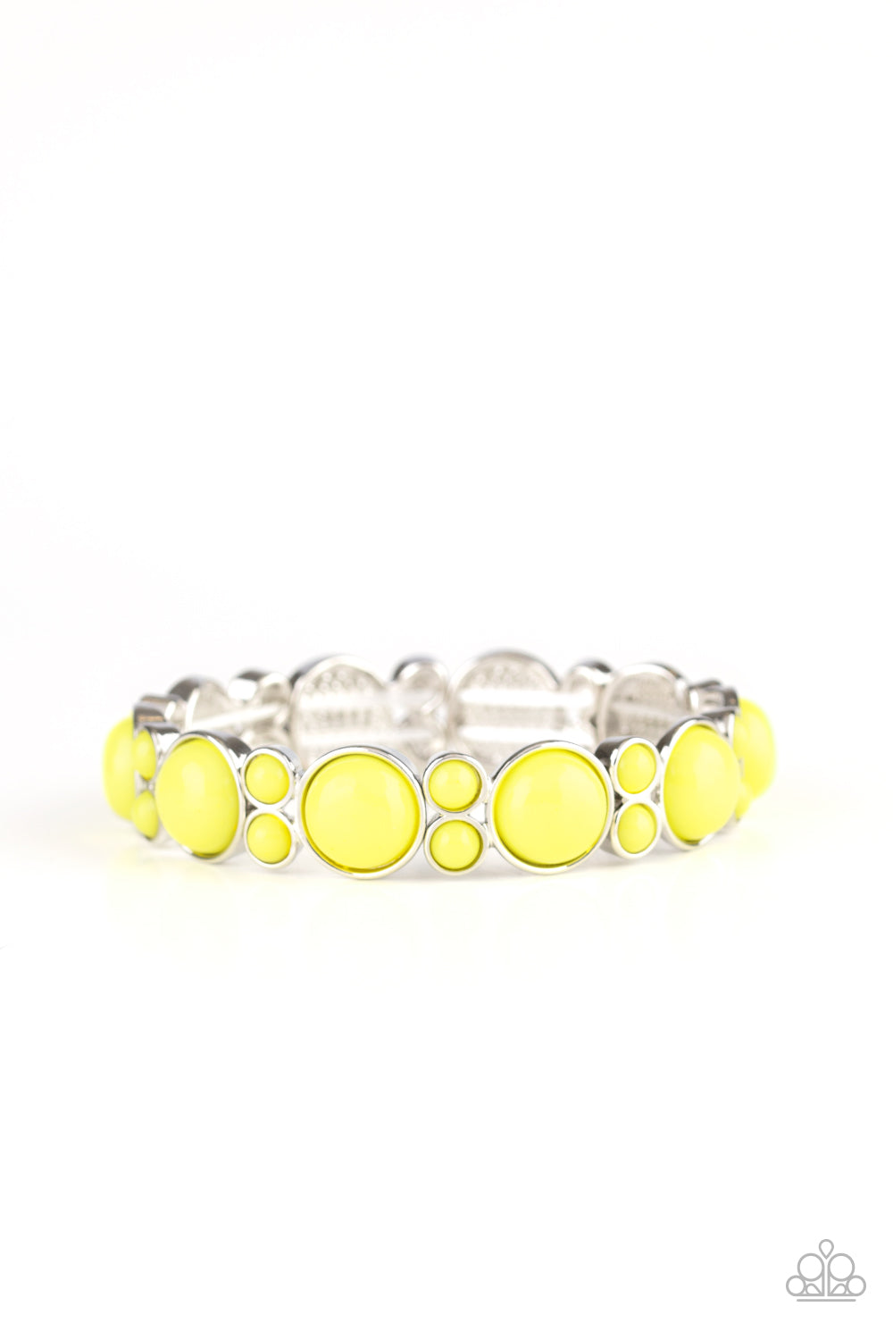 Paparazzi Bubbly Belle - Yellow Bracelet